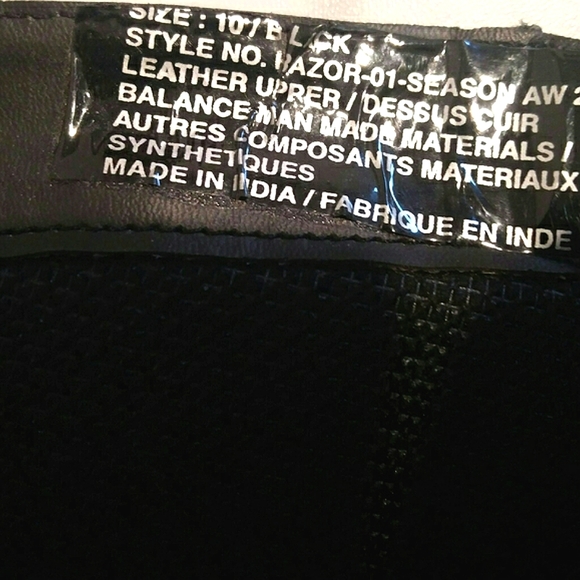 Vintage 90's Chunky Block Heel Square Toe Tall Black Leather Boots - Picture 14 of 16